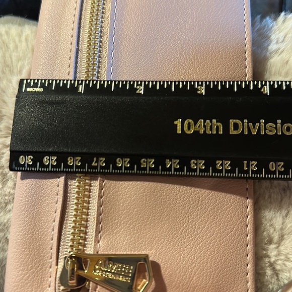 Like New- Never Used Aimee Kestenberg Pastel Pink Vegan Leather-Gold Zipper - Picture 5 of 5
